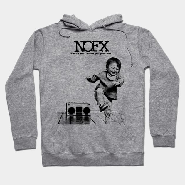 NOFX Saves Me Hoodie by Amor13Fati